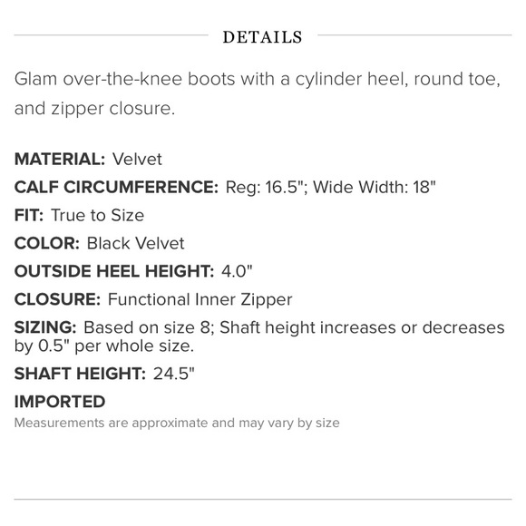 Last Pair! NWT JustFab OTK Black Velvet Heeled Boots - Picture 16 of 17